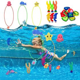 27PCS Pool Toys Games Set, Swimming Rings for Kids, Swim Thru Rings for Pool