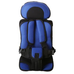 Infant Safe Seat Mat Portable Baby Safety Seat Children's Chairs Updated Version Thickening Sponge Kids Car Stroller Seats Pad (Color: Blue large)