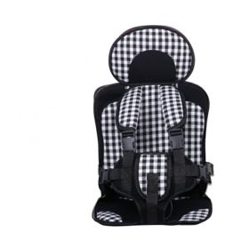 Infant Safe Seat Mat Portable Baby Safety Seat Children's Chairs Updated Version Thickening Sponge Kids Car Stroller Seats Pad (Color: Lattice)